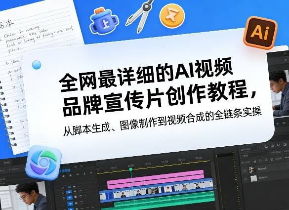 全网最详细的AI视频品牌宣传片创作教程，从脚本生成、图像制作到视频合成的全链条实操-航海圈