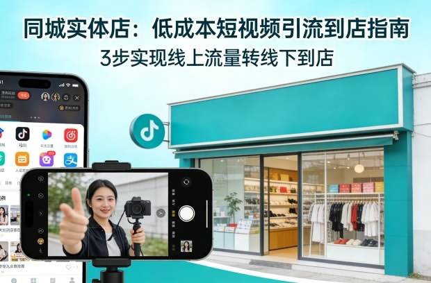 同城实体店,如何低成本把客户从短视频带到线下门店