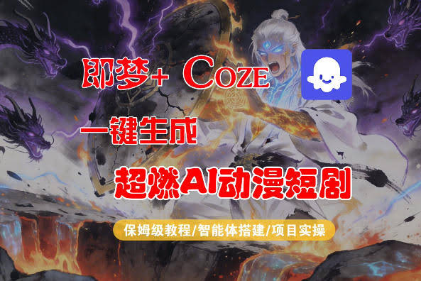 【Coze工作流搭建实操教程】即梦+Coze一键生成AI动漫短剧,全流程保姆级教学
