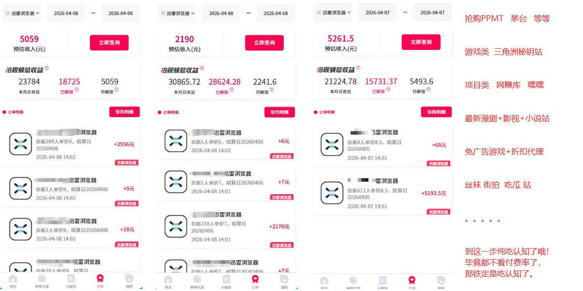 迅雷浏览器项目2.0_拆个大佬周1W的打法