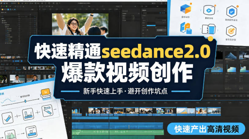 快速精通seedance2.0爆款视频创作，快速产出高清视频，避开大量创作坑点，新手也能快速上手-航海圈