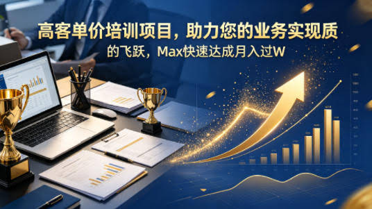 高客单价培训项目,助力您的业务实现质的飞跃,Max快速达成月入过W【原创双语字幕】