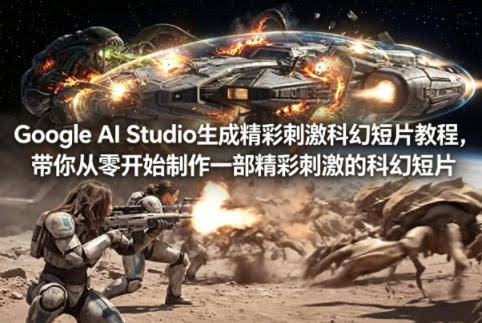 Google AI Studio生成精彩刺激科幻短片教程,带你从零开始制作一部精彩刺激的科幻短片【双语字幕】