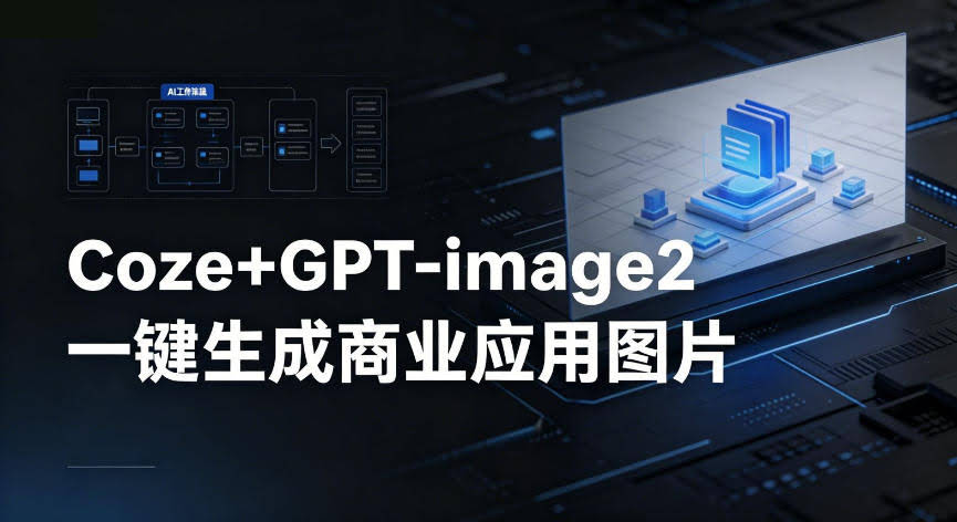 【Coze工作流搭建实操教程】coze+GPT-image2一键生成商业应用图片,全流程保姆级教学
