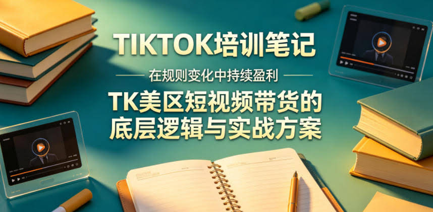 视界跨境TIKTOK4月17培训笔记,在规则变化中持续盈利,TK美区短视频带货的底层逻辑与实战方案【文档】