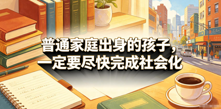 付费文章:普通家庭出身的孩子,一定要尽快完成社会化