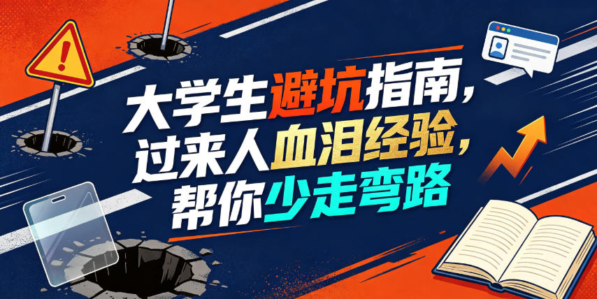 某公众号付费文章:大学生避坑指南,过来人血泪经验,帮你少走弯路