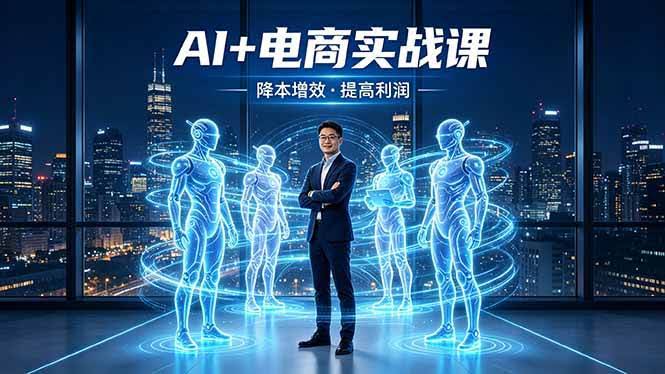 （18328期）AI+电商实战课，1人+N个AI 智能体，把SOP变AI员工，实现降本增效提高利润-航海圈