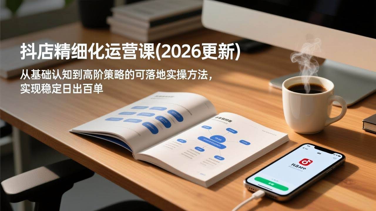 （18421期）抖店精细化运营课(更新5月)，从基础认知到高阶策略的可落地实操方法，实现稳定日出百单-航海圈