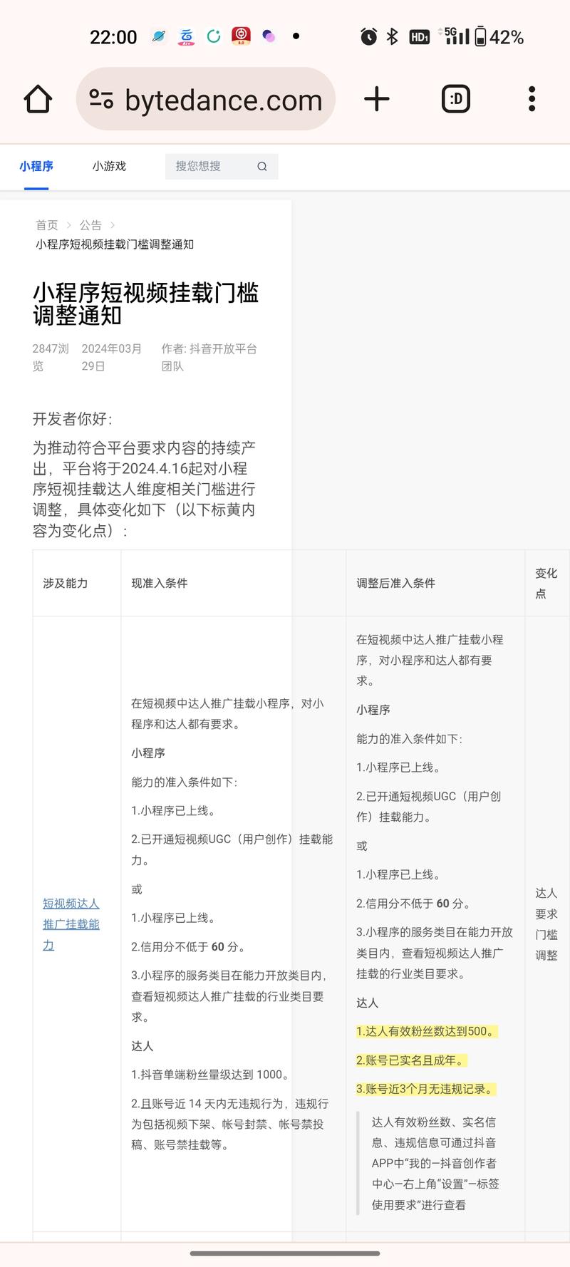 抖音平台规则调整通知抖…#情报-搞钱风向标论坛-航海社群内容-航海圈