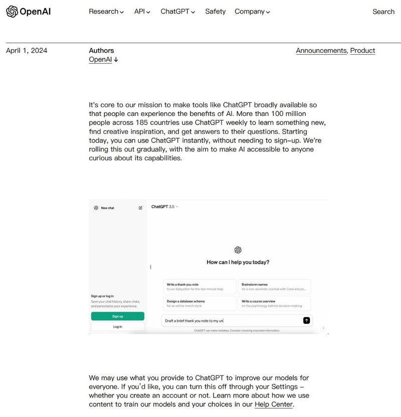 4月1日，openai宣…#情报-航海圈