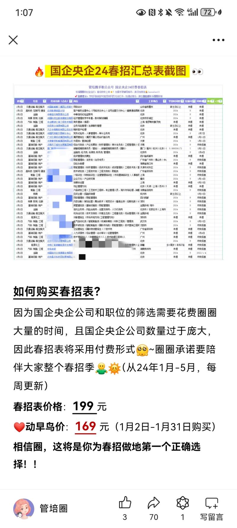 信息整理类项目。春季很多…#情报-航海圈
