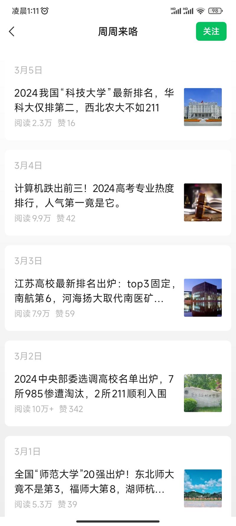 专注于高校排名垂直领域，…#情报-航海圈