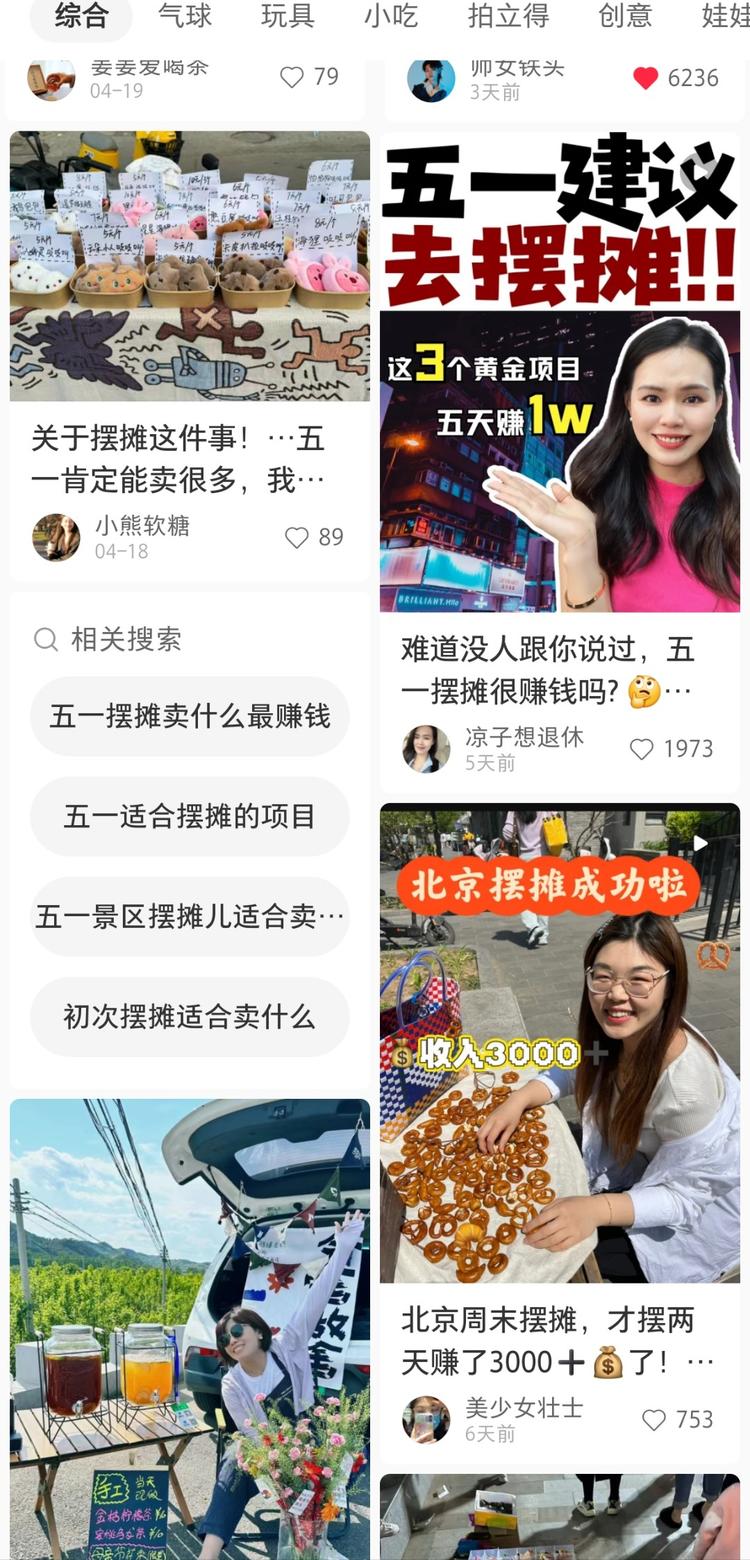 地摊经济依然是流量密码节假日可以….-搞钱风向标论坛-航海社群内容-航海圈