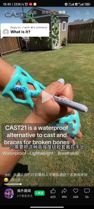 国外有镂空型的新型骨折固定装置，在一….-搞钱风向标论坛-航海社群内容-航海圈