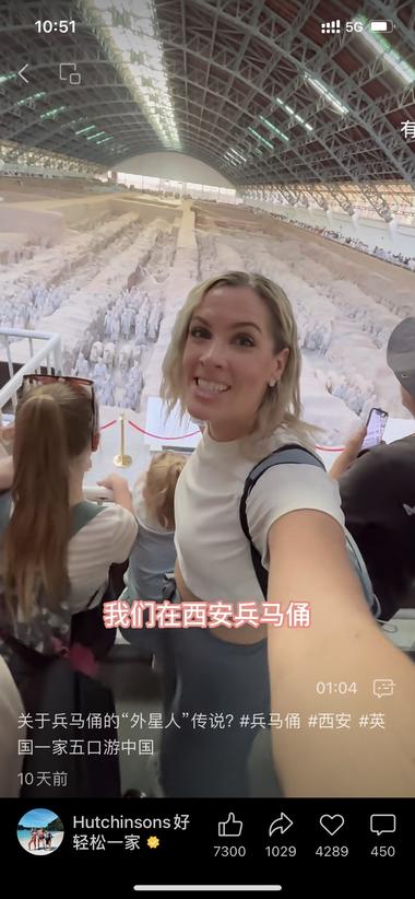 老外一家五口，在中国旅游，以外国人的….-航海圈