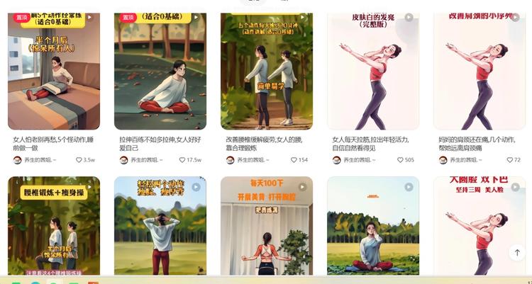 小红书养生瑜伽动画涨粉10万起号：….-搞钱风向标论坛-航海社群内容-航海圈