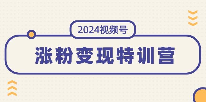 2024视频号-涨粉变现特训营：一站式打造稳定视频号涨粉变现模式（10节）-航海圈