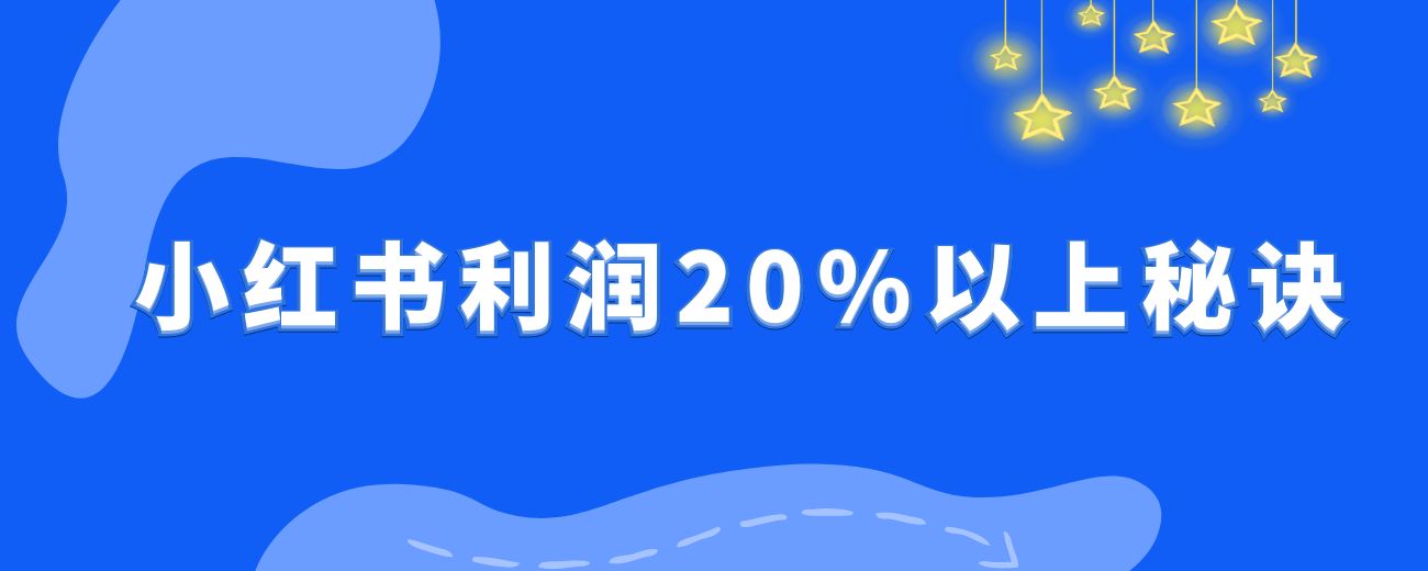 小红书月 GMV100W，利润率 20%以上的秘诀：认准一个品，把有利润的款做到极致