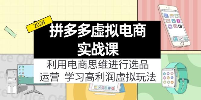 拼多多虚拟电商实战课：利用电商思维进行选品+运营，学习高利润虚拟玩法-航海圈