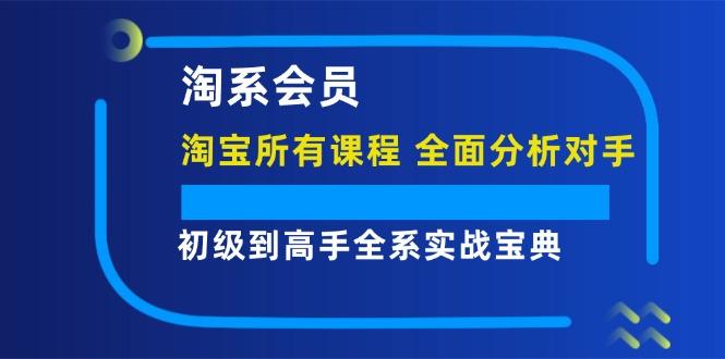 淘系会员【淘宝所有课程，全面分析对手】，初级到高手全系实战宝典-航海圈