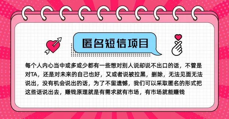 冷门小众赚钱项目，匿名短信，玩转信息差，月入五位数【揭秘】-航海圈