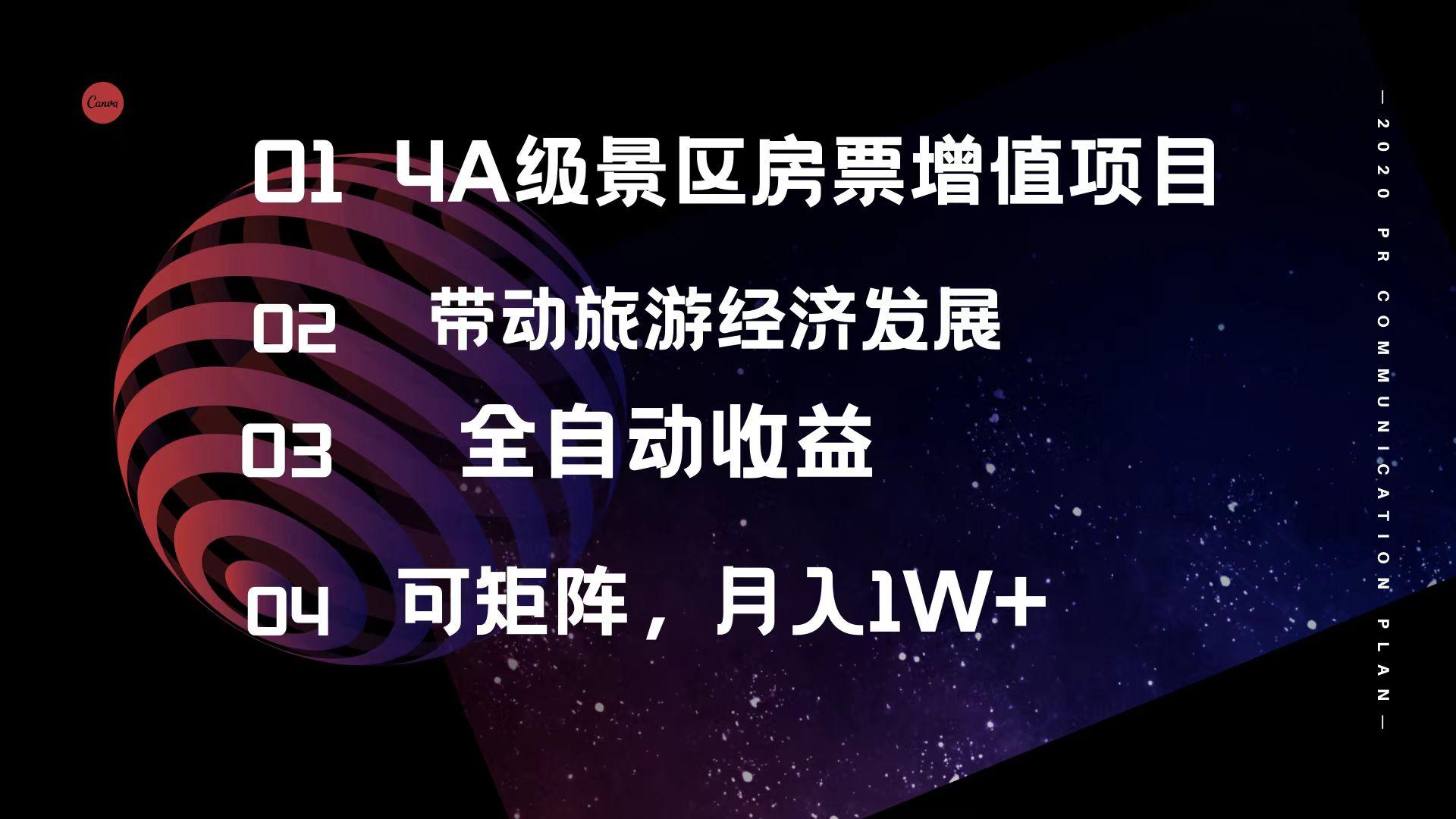 4A级景区房票增值项目  带动旅游经济发展 全自动收益 可矩阵 月入1w+-航海圈