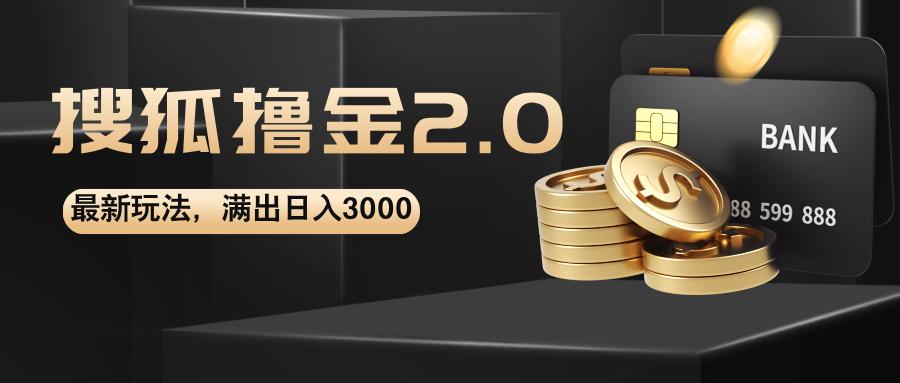 搜狐撸金2.0最新玩法，无脑日入3000+，可无限扩大-航海圈