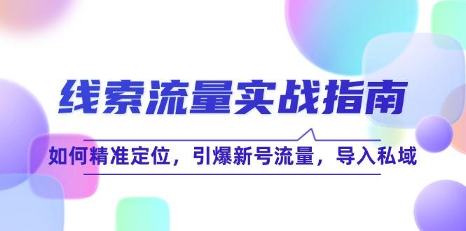 线 索 流 量-实战指南：如何精准定位，引爆新号流量，导入私域-航海圈