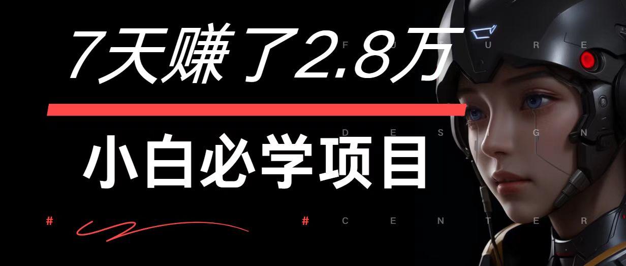 7天赚了2.8万！每单利润最少500+，轻松月入7万+小白有手就行-航海圈