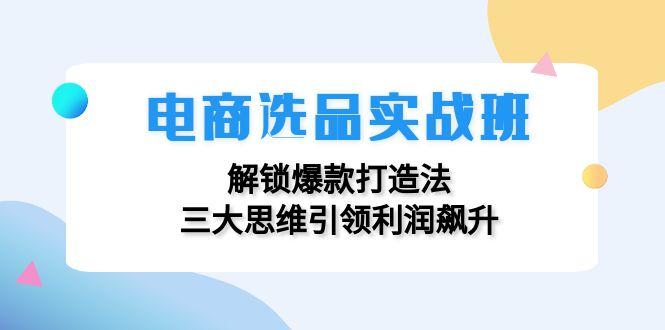 电商选品实战班：解锁爆款打造法，三大思维引领利润飙升-航海圈