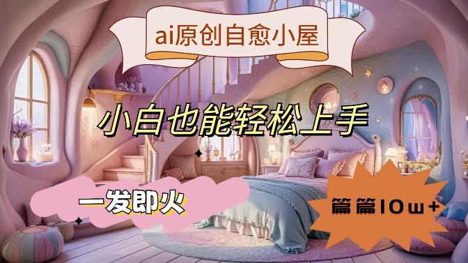 ai原创治愈小屋，小白也能轻松上手，一发即火，篇篇10w+-航海圈