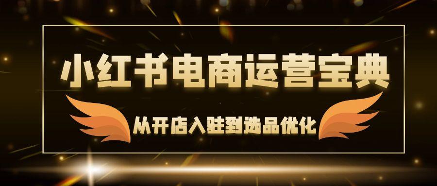 小红书电商运营宝典：从开店入驻到选品优化，一站式解决你的电商难题-航海圈