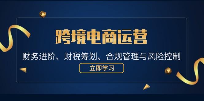 跨境电商运营：财务进阶、财税筹划、合规管理与风险控制-航海圈