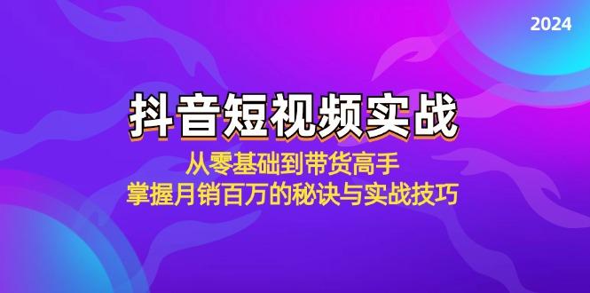 抖音短视频实战：从零基础到带货高手，掌握月销百万的秘诀与实战技巧-航海圈