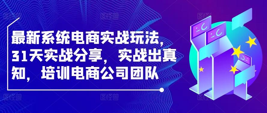 最新系统电商实战玩法，31天实战分享，实战出真知，培训电商公司团队-航海圈