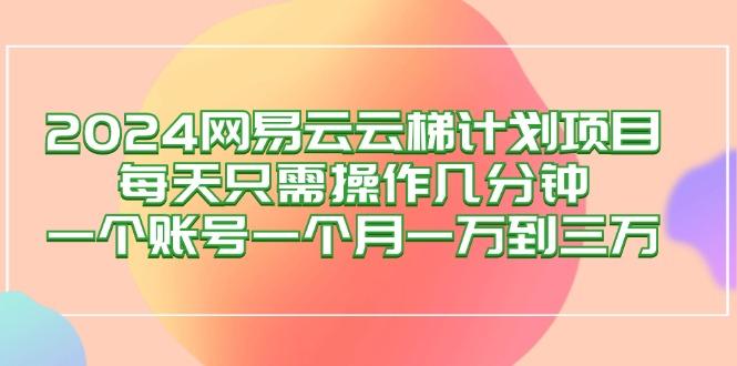 2024网易云梯计划项目，每天只需操作几分钟 一个账号一个月一万到三万-航海圈