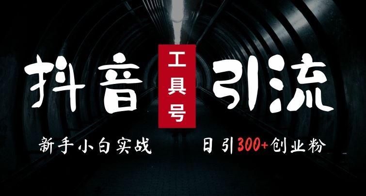 2024最新抖音工具号引流玩法，高效日引300+创业粉，当天变现5k，小白也可成为实战高手-航海圈