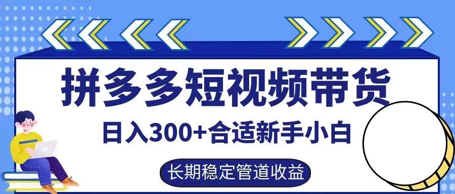 拼多多短视频带货日入300+保姆级实操账户展示-航海圈