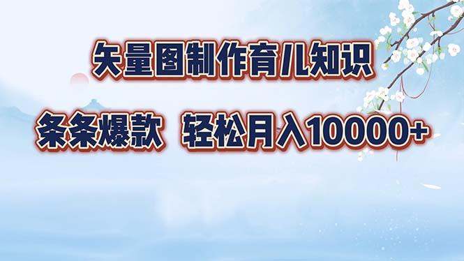 （12902期）矢量图制作育儿知识，条条爆款，月入10000+-航海圈