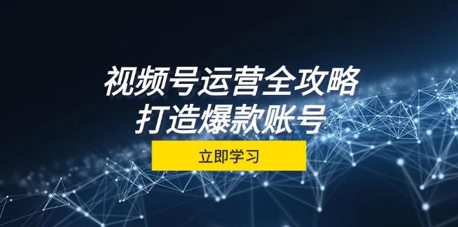 视频号运营全攻略，从定位到成交一站式学习，视频号核心秘诀，打造爆款账号-航海圈