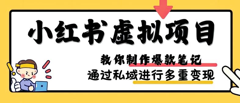 小红书虚拟项目实战，爆款笔记制作，矩阵放大玩法分享-航海圈