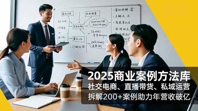 2025商业案例方法库，社交电商、直播带货、私域运营，拆解200+案例助力年营收破亿-航海圈