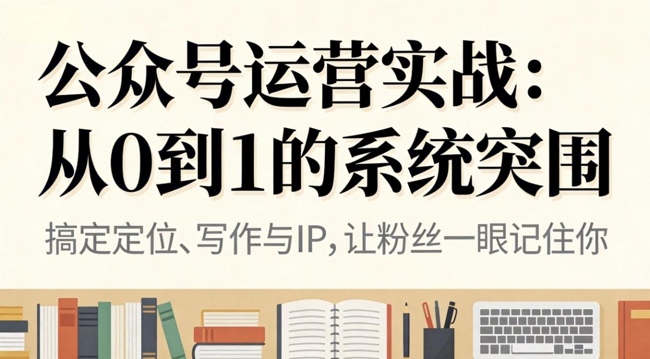 公众号运营实战：从0到1的系统突围-航海圈