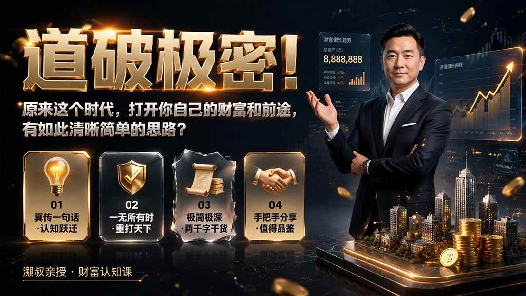 （19661期）付费文章：道破极密！原来这个时代，打开你自己的财富和前途，有如此清晰简单的思路？-航海圈