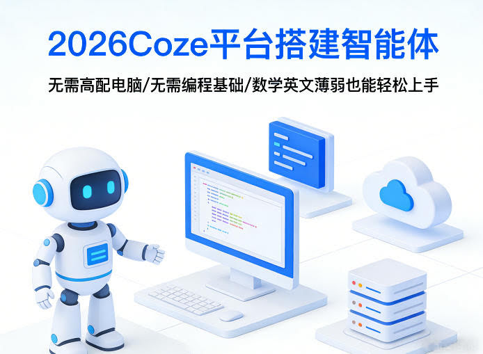 2026Coze平台搭建智能体，无需高配电脑、无需编程基础，哪怕数学和英文薄弱也能轻松上手-航海圈