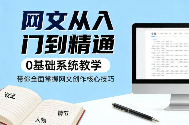 网文从入门到精通，0基础系统教学，带你全面掌握网文创作核心技巧-航海圈