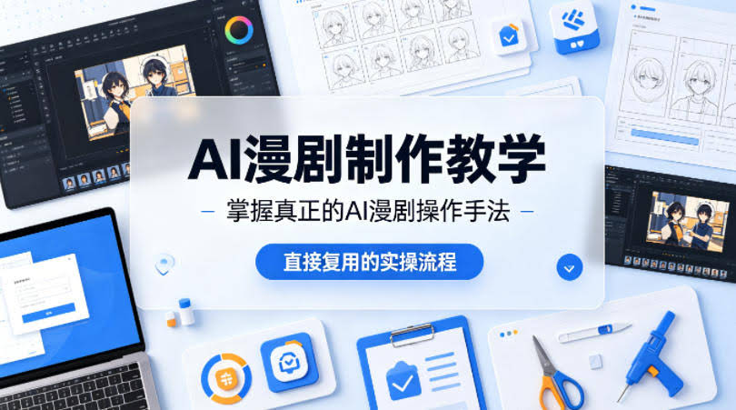 AI漫剧制作教学，带你掌握真正的AI漫剧操作手法，直接复用的实操流程-航海圈