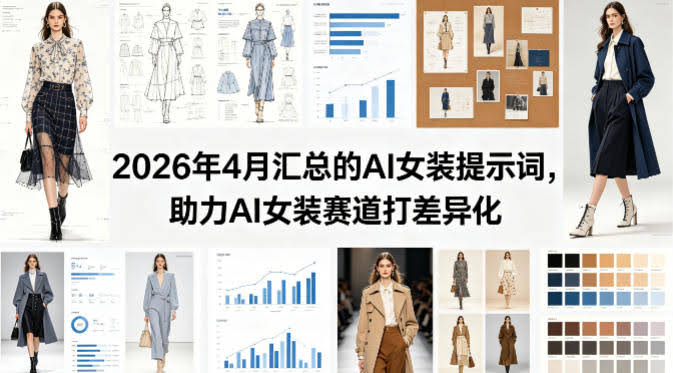 2026年4月汇总的AI女装提示词，助力AI女装赛道打差异化-航海圈