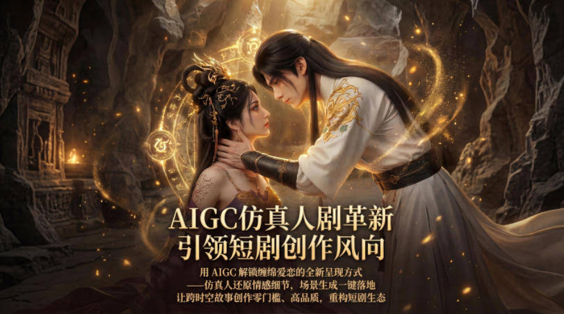 AIGC仿真人《合欢宗》短剧教学,用AIGC解锁缠绵爱恋的全新呈现方式,让跨时空故事创作零门槛、高品质,重构短剧生态-航海圈